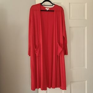 LuLaRoe XL Sarah - True bright red!